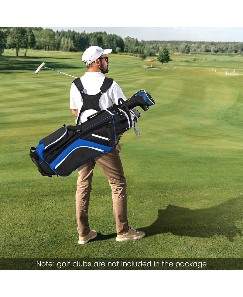 Skonyon Lightweight Golf Stand Bag with 14 Way Top Dividers and 6 Pockets