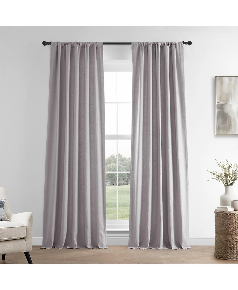 Half Price Drapes French Linen Room Darkening Curtain