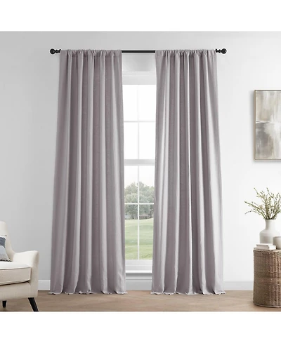 Half Price Drapes French Linen Room Darkening Curtain