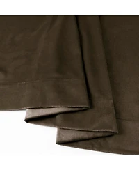 Half Price Drapes Java Signature Velvet Blackout Curtain