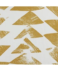 Half Price Drapes Triad Gold Geometric Printed Cotton Room Darkening Curtain