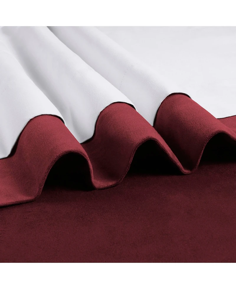 Half Price Drapes Burgundy Signature Velvet Blackout Curtain