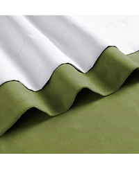 Half Price Drapes Basque Green Signature Velvet Blackout Curtain