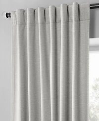 Half Price Drapes Boho Chic Faux Linen Blackout Curtain Pair (2 Panels