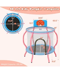 Skonyon Kids Trampoline Indoor & Outdoor Pumpkin Trampoline