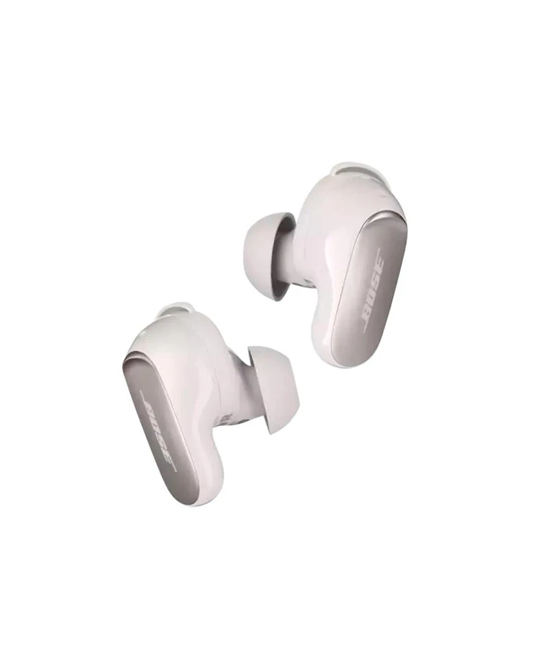 Bose QuietComfort Ultra Wireless Noise Cancelling Earbuds, White Smoke, Bundle with Usb-c/Usb-a Wall Charger