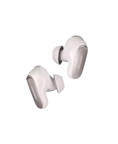 Bose QuietComfort Ultra Wireless Noise Cancelling Earbuds, White Smoke, Bundle with Usb-c/Usb-a Wall Charger