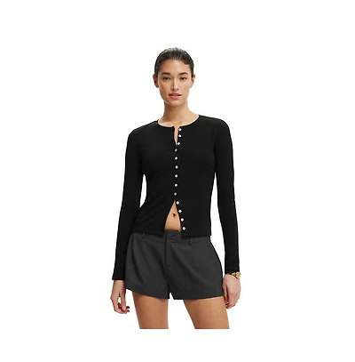 Cotton On Women's Bailey Button Detail Cardi