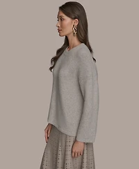 Donna Karan New York Women's Crewneck Oversized Sweater