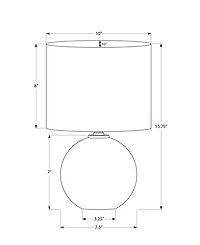 Monarch Specialties Lighting 16" Ceramic Table Lamp