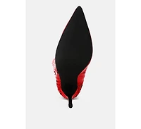 Sitarah Sequin Embellished Stiletto Long Boots Women