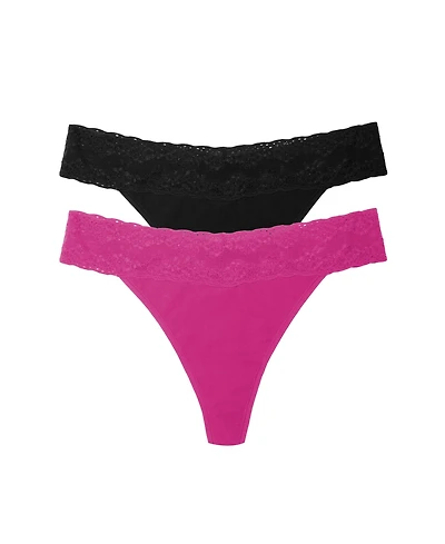 Natori Women's Bliss Perfection One Thong 2-Pack