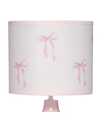 Lambs & Ivy Coquette Floral Aesthetic Pink Bows Lamp with Shade