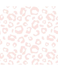 Lambs & Ivy Signature Pink/White Leopard Organic Cotton Fitted Crib Sheet