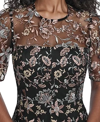 Jessica Howard Women's Crewneck Fit & Flare Dress