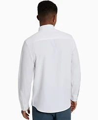Kenneth Cole Men's Solid Slim Fit Performance Shirt