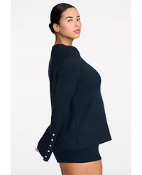 Cuup Women's The Crewneck Sweater- Jersey Knit