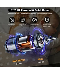 Skonyon 2.25 Hp Electric Motorized Folding Running Treadmill Machine with Led Display