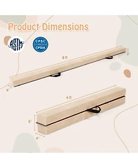 Skonyon Folding Balance Beam with Solid Wood Base and Anti-slip Bottom