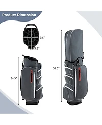 Skonyon 9.5 Inch Lightweight Golf Cart Bag with 15 Way Top Dividers