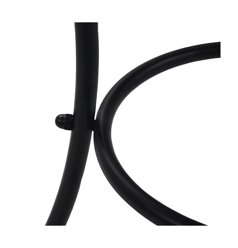 vidaXL Mosaic Bistro Table Black and White 23.6" Ceramic