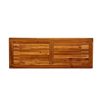 vidaXL Patio Console Table 43.3"x15.7"x29.5" Solid Acacia Wood