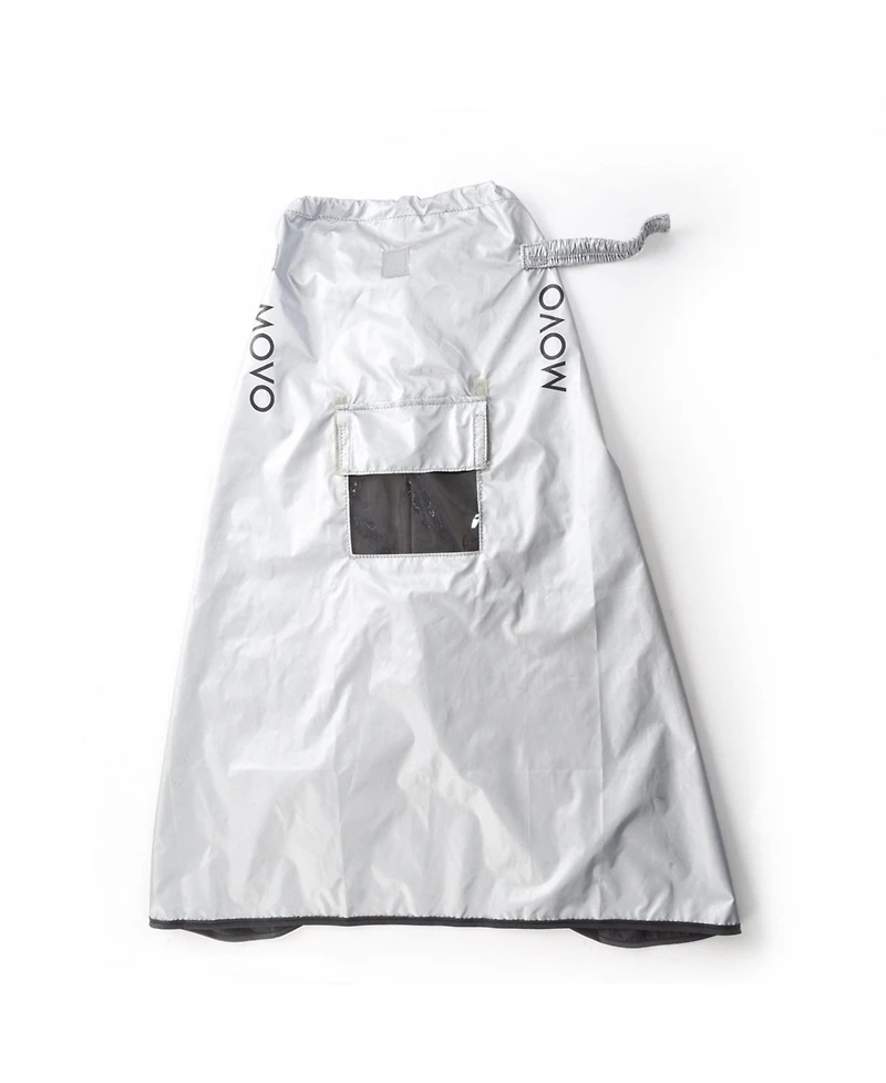 Movo CRC03 Extra-Long Waterproof Rain Coat for Dslr Camera, Lens & Tripod (Metallic Gray)