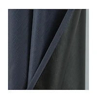 Rt Designers Collection Barron 100% Blackout Grommet Curtain Panel 54" x 90" Charcoal