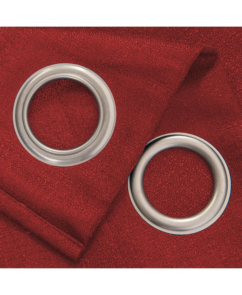 Rt Designers Collection Cole Textured Grommet Room Darkening Curtain Panel 54" x Red