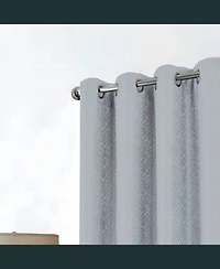 Rt Designer Collection Cassi Shimmer Jacquard 2 Pack Grommet Curtain Panel Pair 36" x 84