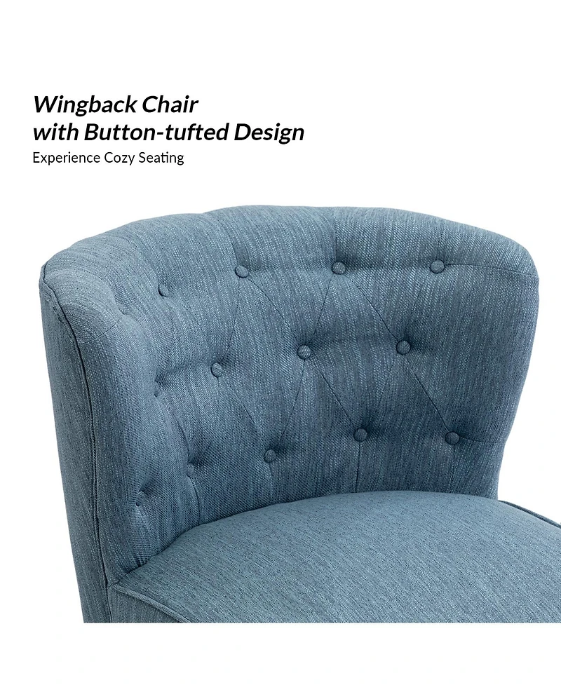 Contemporary Pascutti Side Chair with Button-tufted