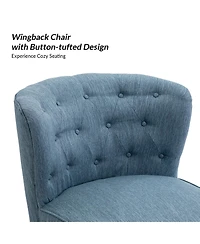 Contemporary Pascutti Side Chair with Button-tufted