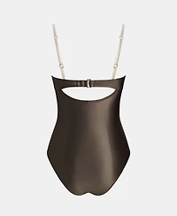 Cupshe Women's Golden O-Ring Linked One Piece Swimsuit