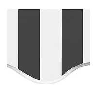 Replacement Fabric for Awning Anthracite and White 11.5'x8.2'