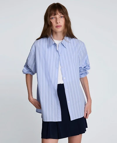 Kenneth Cole Women's Striped Button-Down Shirt
