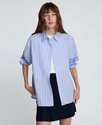 Kenneth Cole Women's Striped Button-Down Shirt