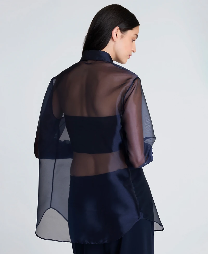 Kenneth Cole Women's Oversized Long-Sleeve Top