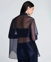 Kenneth Cole Women's Oversized Long-Sleeve Top