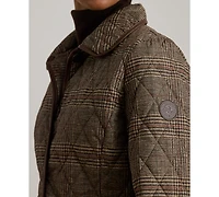 Lauren Ralph Women's Button-Front Quilted Coat