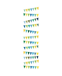 Savage 53"x18' Printed Background Paper, Party Banners, 2-Pack, Bundle with 4x 1-1/4x1" Steel Spring Orange Clamp