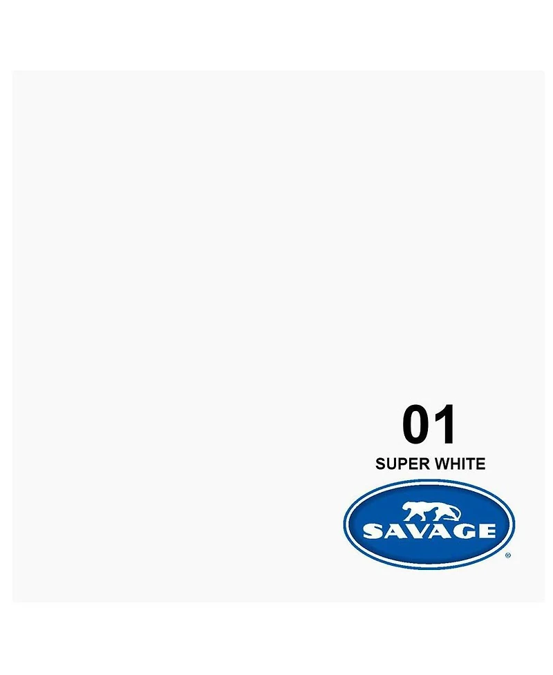 Savage 86"x36' Widetone Seamless Background Paper, 2-Pack, Bundle with 4x 1-1/4x1" Steel Spring Clamp