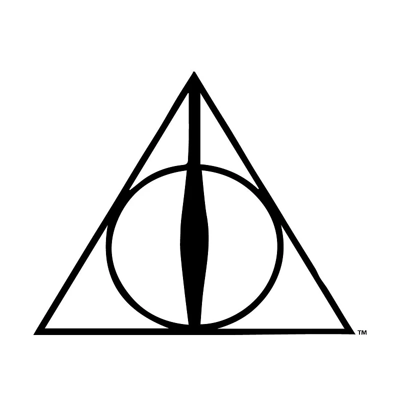 Harry Potter Men's Men s Royal Blue Heather Deathly Hallows Graphic M T-Shirt