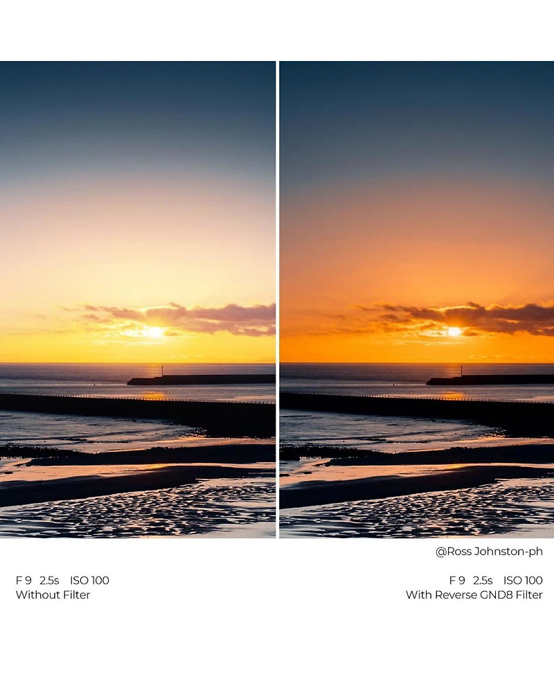 KandF Concept X-pro 100x150mm Reverse GND8 Square Filter