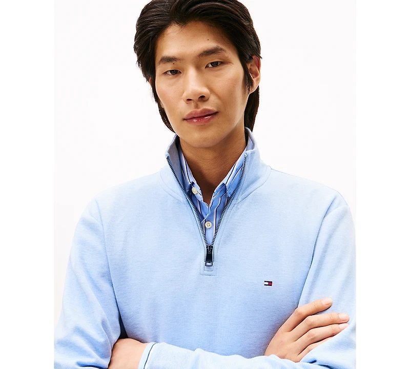 Tommy Hilfiger Men's Essential Intechno Knit Regular-Fit 1/4-Zip Sweatshirt