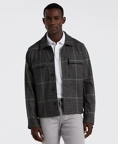Perry Ellis Men's Bold Power Plaid Print Jacket
