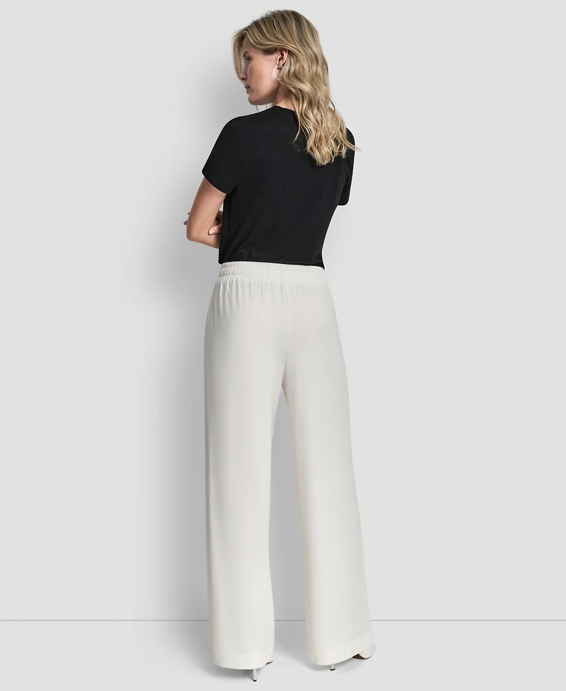Dkny Women's Pull-On Wide-Leg Pants