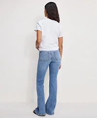 Good American Women's Slim Fit Flare Leg Jeans