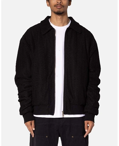 mnml Men's Crochet Bomber Jacket
