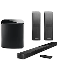 Bose Home Theater System - Bose Smart Ultra Dolby Atmos Soundbar, Bose Bass Module 700 and Bose 2X Surround Speakers 700, Black