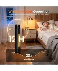 Morento Tower Space Heater for Indoor, 1500W Smart Heaters with App&Remote Control, Ptc Ceramic Electric Heater, Overheat Protection for Office Home